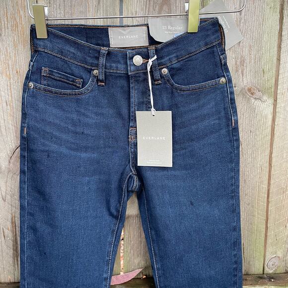 Everlane Jeans The Mid-Rise Skinny Stretch Size 23 Regular NWT Sustainable Denim - Picture 3 of 11
